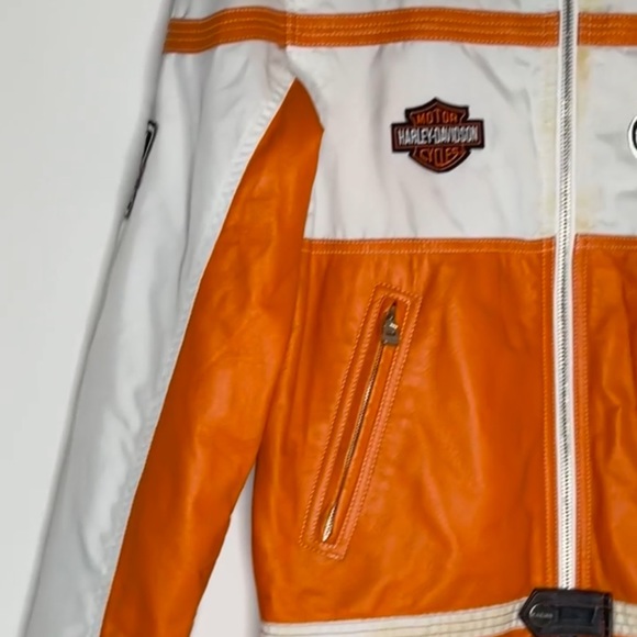 Genuine Leather Motorcycle Jacket-Custom
Made Harley Davidson Style/Dragon Print - Picture 17 of 17